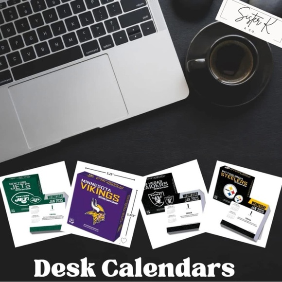 SPORTS DESK TOP CALENDAR- Featuring your favorite teams - Picture 1 of 6